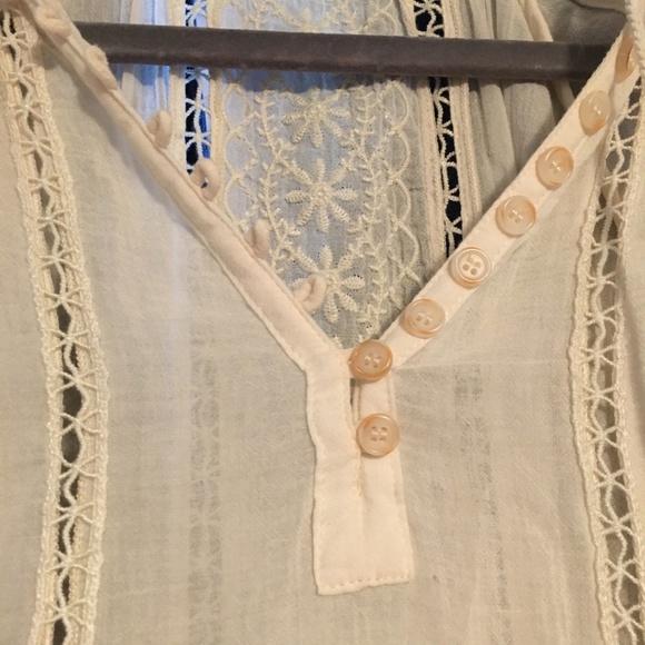 RESERVED FOR TRADE Spell and The Gypsy Collective  Loves Me Not Blouse Ivory S - Picture 4 of 7